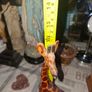Very Large Vintage Hand Carved Wooden Mother & Baby Giraffe African Folk Art Sculpture and another Giraffe, 3 in total Image 9