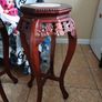 Vintage Rosewood Pedestal Stands Image 3