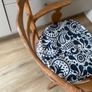 Vintage wooden armchair with cushion Image 6