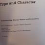 Type & Character/ Carl Huter/ W. Alispach/ 1974/1st edition Image 2