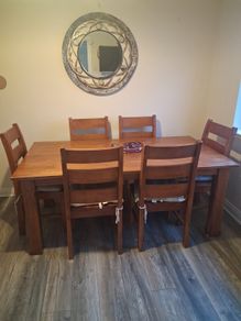 Oak table and chairs