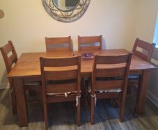 Oak table and chairs