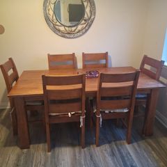 Oak table and chairs