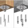Stainless Steel Eye Plate with Snap Hook (Carabiner and Screws Accessories) Image 4