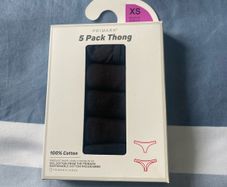 XS black Thongs