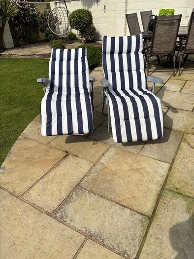 2 x Reclining Garden Chairs