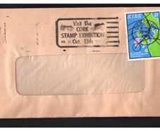 1973 Ireland Visit The Cork Stamps Exhibition October 13th Slogan on cover with 3.5p World Meteorological Stamp