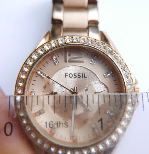 Fossil ES2811 Women Stainless Steel Analog Dial Quartz Genuine Wrist Watch (fresh battery)