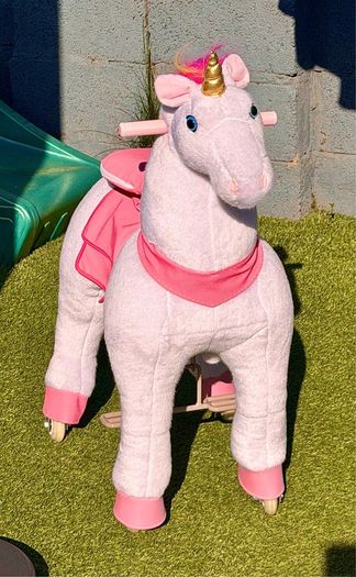 Ride On Unicorn Pony Horse Cycle (like new)