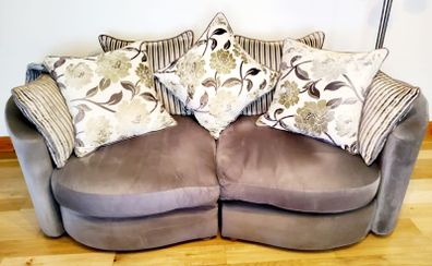Sofa and swivel chair