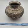 Antique Asian / Oriental White Metal Jar / Vase 19th Century Hand Decorated Image 8