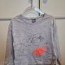 NEXT Girls Long-sleeved T-shirt in Grey 3-4 Years Image 3