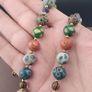 Ancient Gabri Thousand Eyes Skunk Glass Beads Necklace Image 7