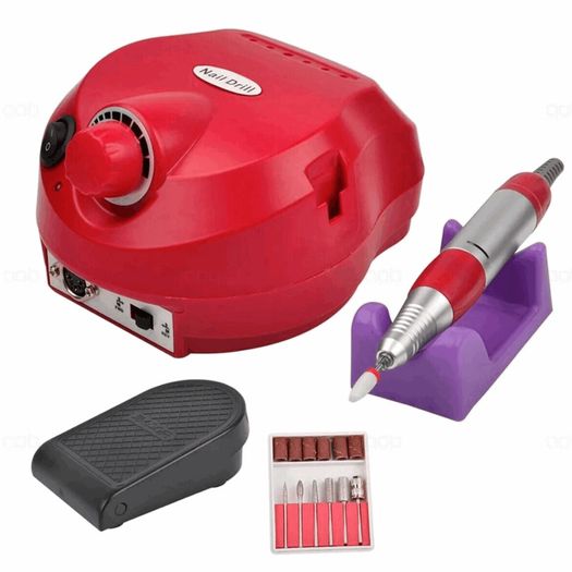 30000RPM Electric Nail Drill Machine Pro Nail File Drill Bits Pedicure Manicure RED
