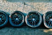 R20 5x120 BMW Style 405M staggered alloy wheels with tyres