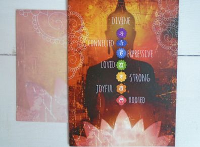 Buddha,Chakra Blank card, Greeting cards, Chakra card