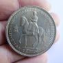 1953 Queen Elizabeth II Coronation Crown Royal Mint 5 Shilling Commemorative Coin Image 2