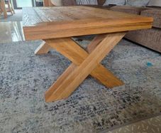Large Solid Oak Coffee Table