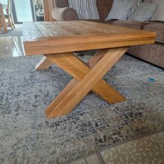 Large Solid Oak Coffee Table