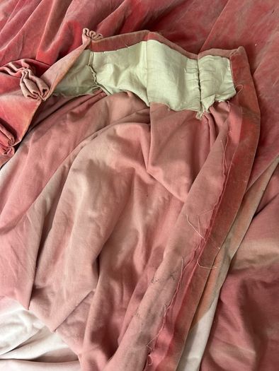 Vintage Pink Velvet curtains