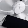 Sony MDR-ZX110AP Wired Overhead Headphones with Microphone, Neodymium Dynamic Drivers, Swivel Fold Design - White Image 5