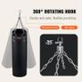 Punching Bag for Adults, 4ft PVC Heavy Boxing Bag Set, Punching Bag with Chains and Gloves, Hanging Boxing Bag for MMA Karate Judo, Muay Thai Kickboxing Boxing, Home Gym Training, (Unfilled) Image 2