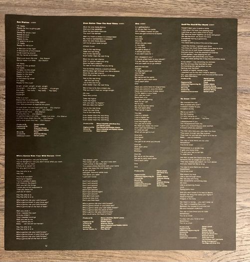 U2  - Achtung Baby Original 1991 First Press 12 inch Vinyl Album