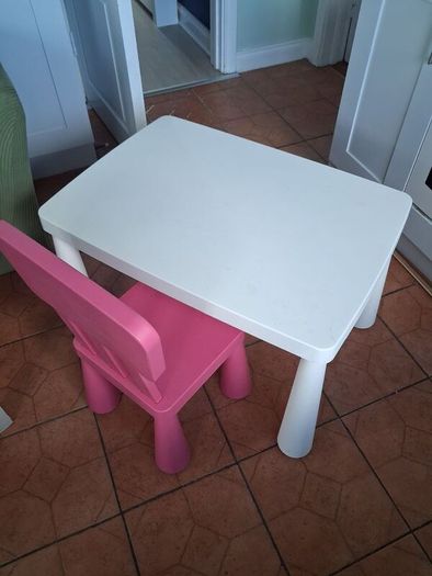 ikea kids table and chair