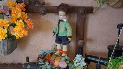 Antique Italian Lenci Felt Schoolboy Doll - Series 300, c.1930