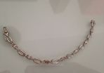 Silver sparkly diamante bracelet