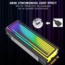 5V/3Pin ARGB AURA Sync Computer 2280 SSD M2 Radiator Aluminum PC RGB M.2 Nvme Cooler Heatsink Solid State Drive Heat Sink Cooler Image 3
