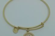 Chrysalis Gold Plated Initial 'T' Expandable Bangle Bracelet CAN POST