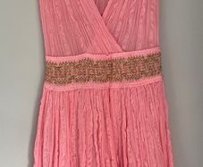 GP pink dress with gold metallic embroidery. Age 4 BNWT