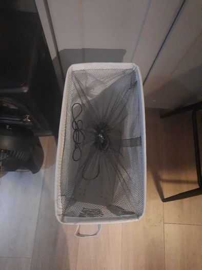 slimline laundry basket on wheels