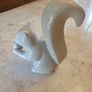 Ceramic White Squirrel Sculpture Image 6