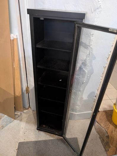 Bloomingville black wood cabinet