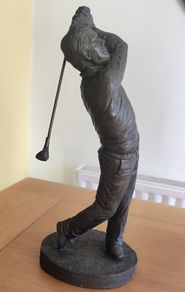Genesis Fine Arts Bronze "Swing" Golfer Statue Mullingar Ireland