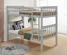Colton Bunkbed in White and Light Grey