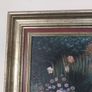 Oil on canvas garden scene Image 8