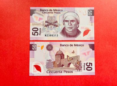 Mexico   50  Pesos.  2006 . Pick  123 . Polymer. Plastic   ( Uncirculated )