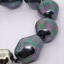 Peacock Color Shell Pearl Bracelet (Size - 8) in Rhodium Overlay Sterling Silver Image 7