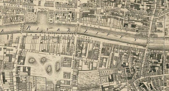 Framed reprocuction John Rocque maps
