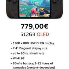 Steam Deck OLED 512gb
