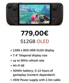 Steam Deck OLED 512gb