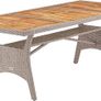 Table Garden  Polyrattan Garden Table Height-Adjustable Weatherproof Dining Table for Garden, Patio Image 3