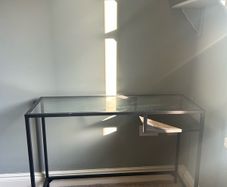Glass desk 100x36 cm