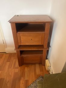 pair of bedside lockers