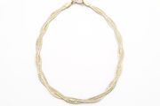 Italian Braided Herringbone Silver Bracelet