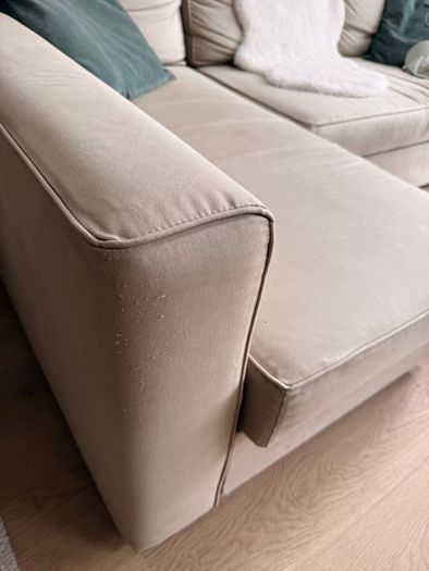 IKEA Manstad corner sofa bed with storage