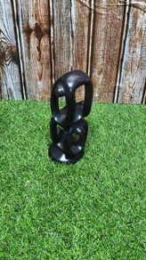 X1 Vintage Gymnastic Olympic Human Tower Figurine Stone Black Sculpture Art